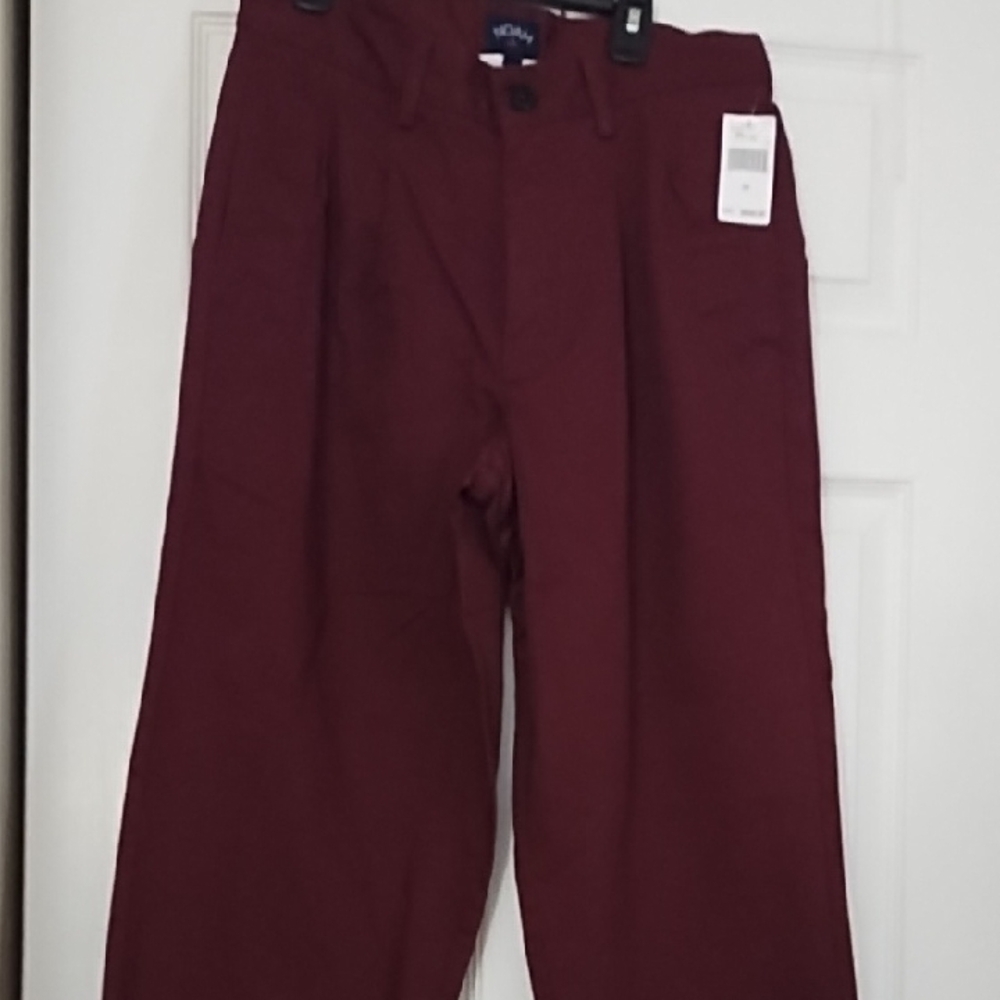 Noah Burgundy Trousers - Picture 2 of 3